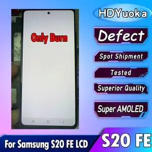 Bilashmart 6.5 Super AMOLED With Burn Defect Samsung S20 FE LCD Display Touch Screen Digitizer Replace Samsung G780 G781 Display
