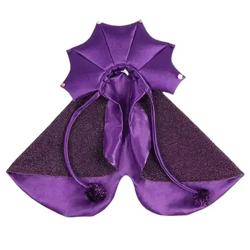 

Witch Dog Costume Halloween Pet Outfit Comfortable Cat Wizard Costume Cloak Hat Included Cloth