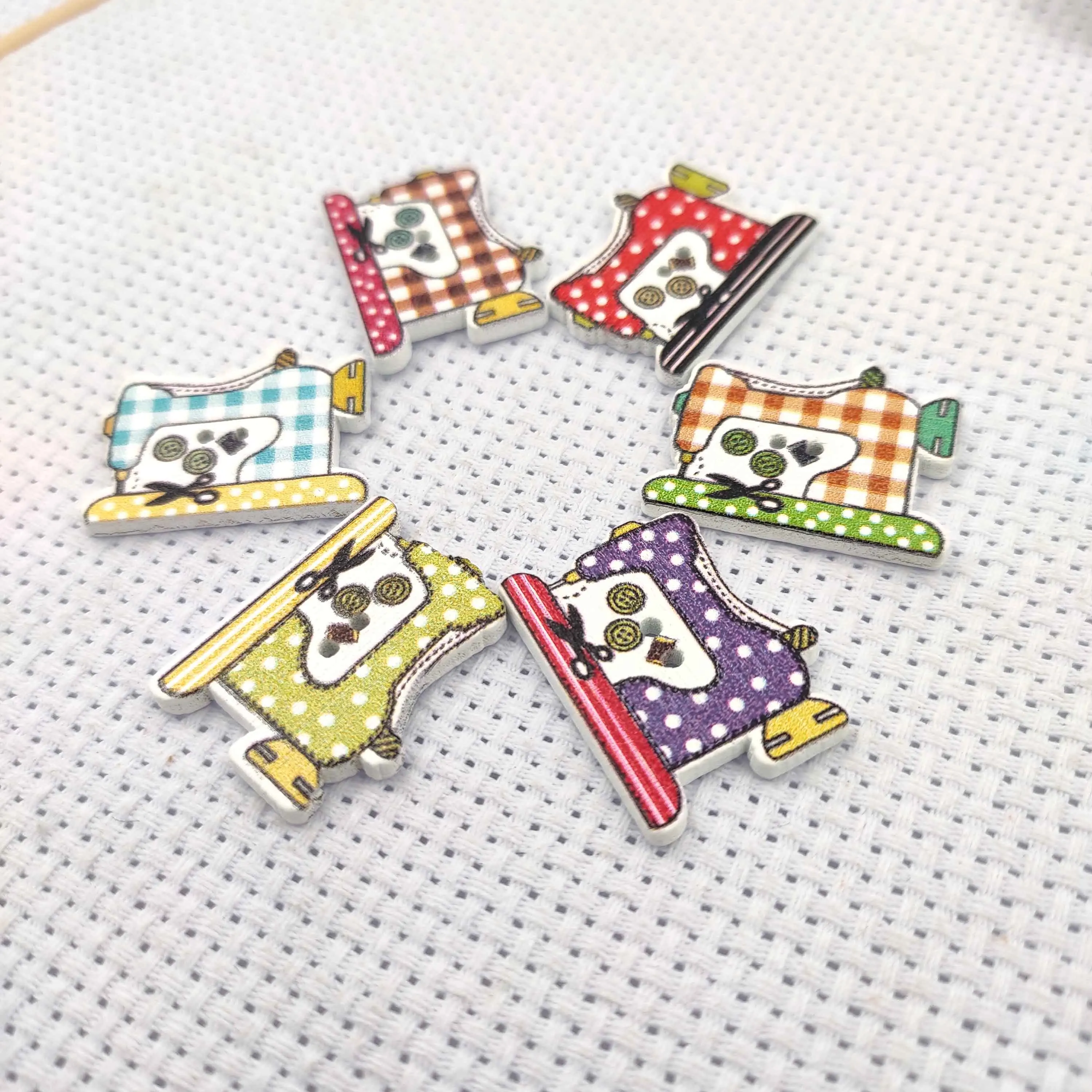 Needle Minders Wood 재봉틀 바늘 홀더 자수 자석 바늘 키퍼 바늘 Minder 크로스 스티치 바느질 작업, 2 피스