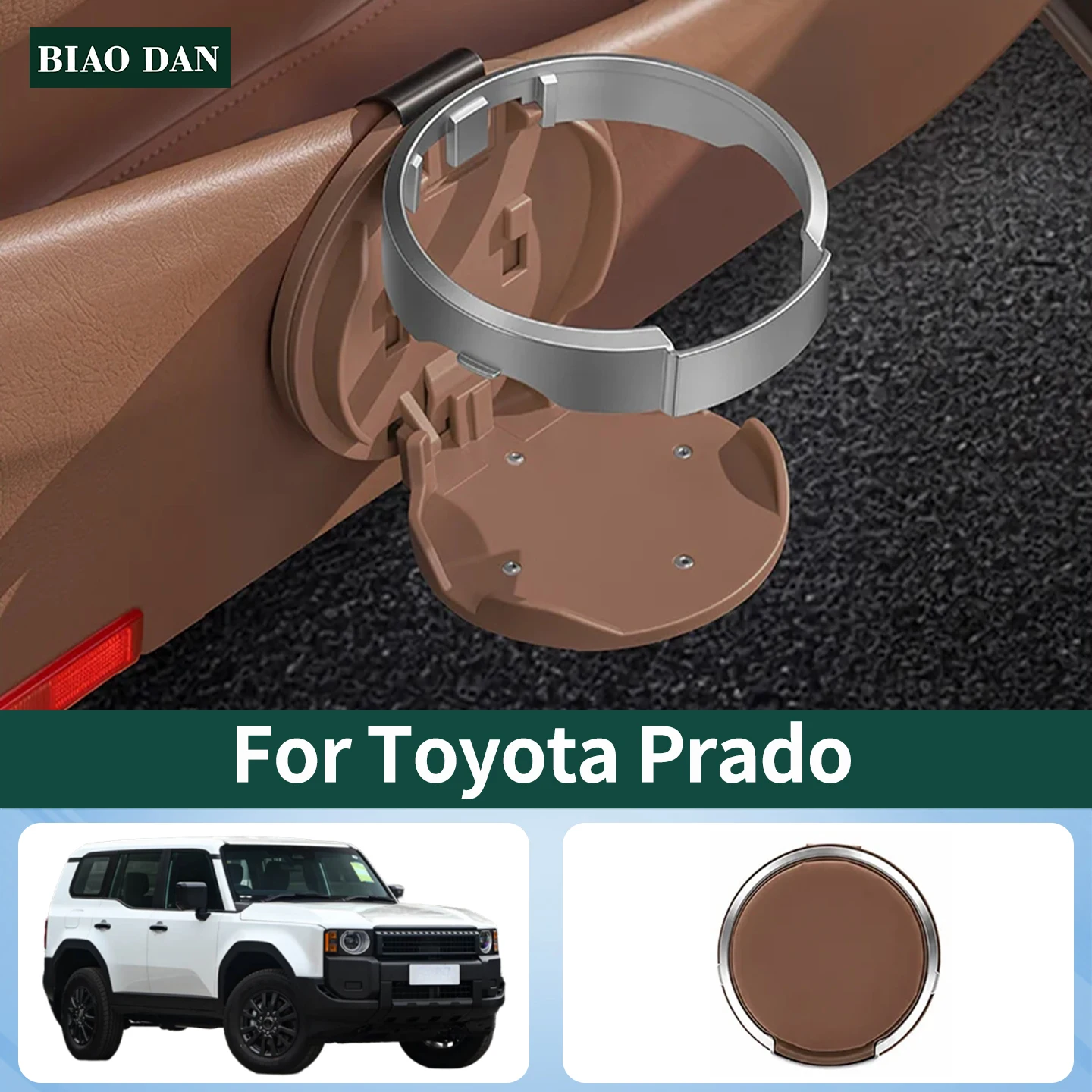 For Toyota Camry Corolla-Cross Fortuner Car Door Cup Holder Avalon bZ4X Storage Foldable Cup Tray Storage Bracket Accessories