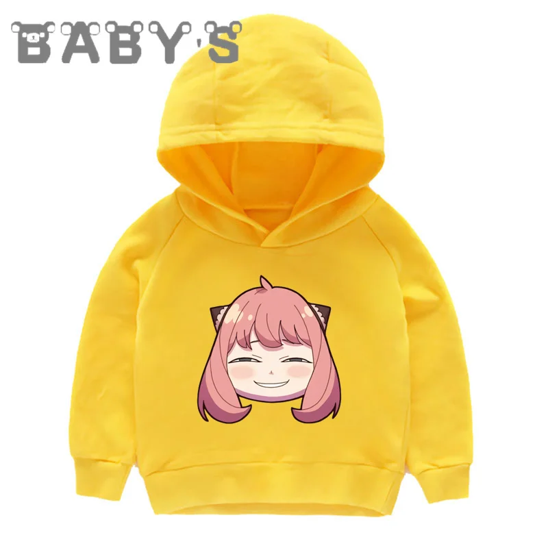 Anime Spy x Family Anya Twilight Print Cartoon Kids Hoodies Boys Girls Sweatshirts Children Clothes Cotton Baby Tops,KMT5802