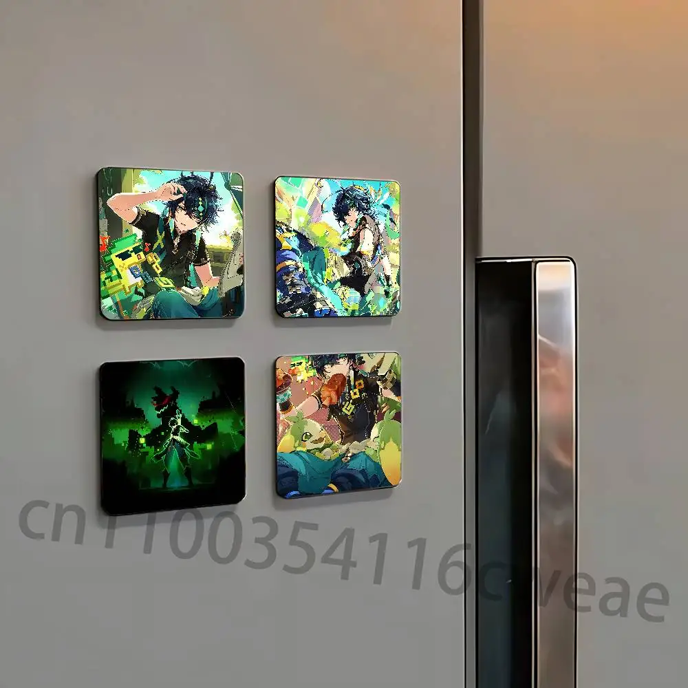 G-Genshin Impact K-Kinich Magnet Refrigerator Fridge Sticker for Home Decor DIY Wall Decor