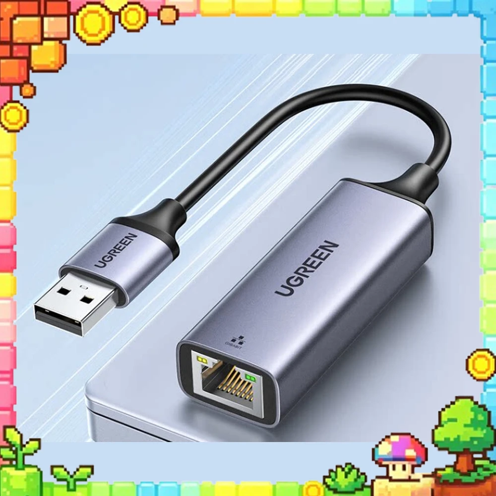 UGREEN 50922 CM209 USB 3.0 Gigabit Ethernet Adapter RJ45 Network Card 10/100/1000Mbps for Laptop PC TV Box Nintendo Switch