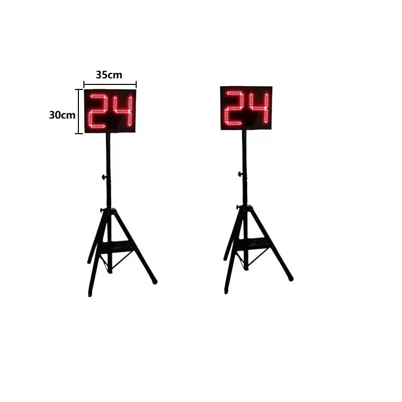 

High Quality Aluminum Alloy Material Electronic Basketball Games LED Display 24s Shot Clock Timer With Tripod And Console