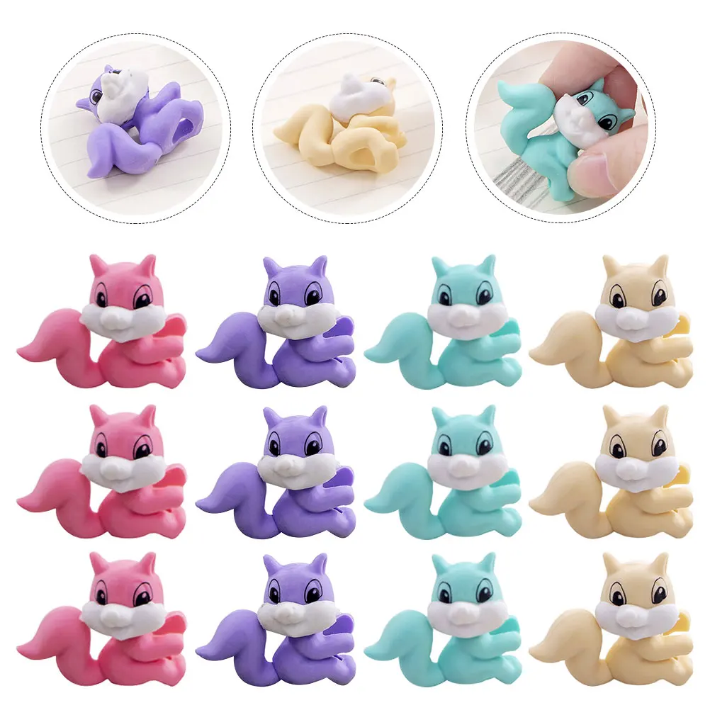 

Animal Eraser Mini Erasers Classroom Pencil School for Little Desk Small Squirrels