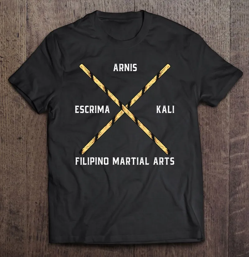 Filipino Martial Arts Arnis Kali Eskrima Escrima Sticks T Shirt For Men Oversize T-Shirt Top Men's Clothes Shirt Tee Shirt Men