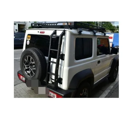 Aluminum Alloy Roof Rack with Light & Rear Ladder For Suzuki Jimny 2019 JB74 JB64 JB74W JB64W