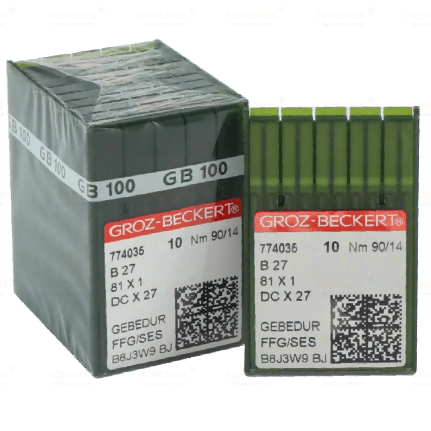 100 PCS Overlock Sewing Machine Needles GROZ-BECKERT DCX27 Needle  (B27)  81X1  DCX1 Needle GEBEDUR Heat Proof Titanium Needle