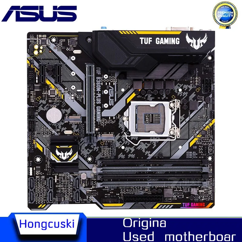 For ASUS TUF B360M-PLUS GAMING Used original motherboard Socket LGA 1151 DDR4 B360 Desktop Motherboard