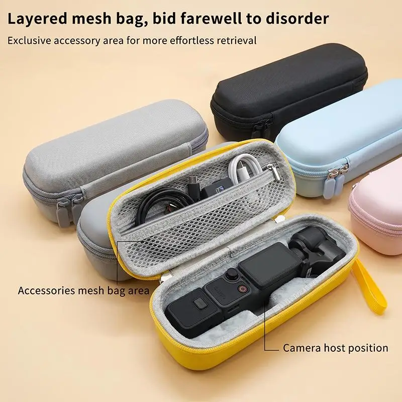 For Osmo Pocket 4 Carrying Case Accessories Portable EVA Storage Small Protector Hard Bag Protective Cover