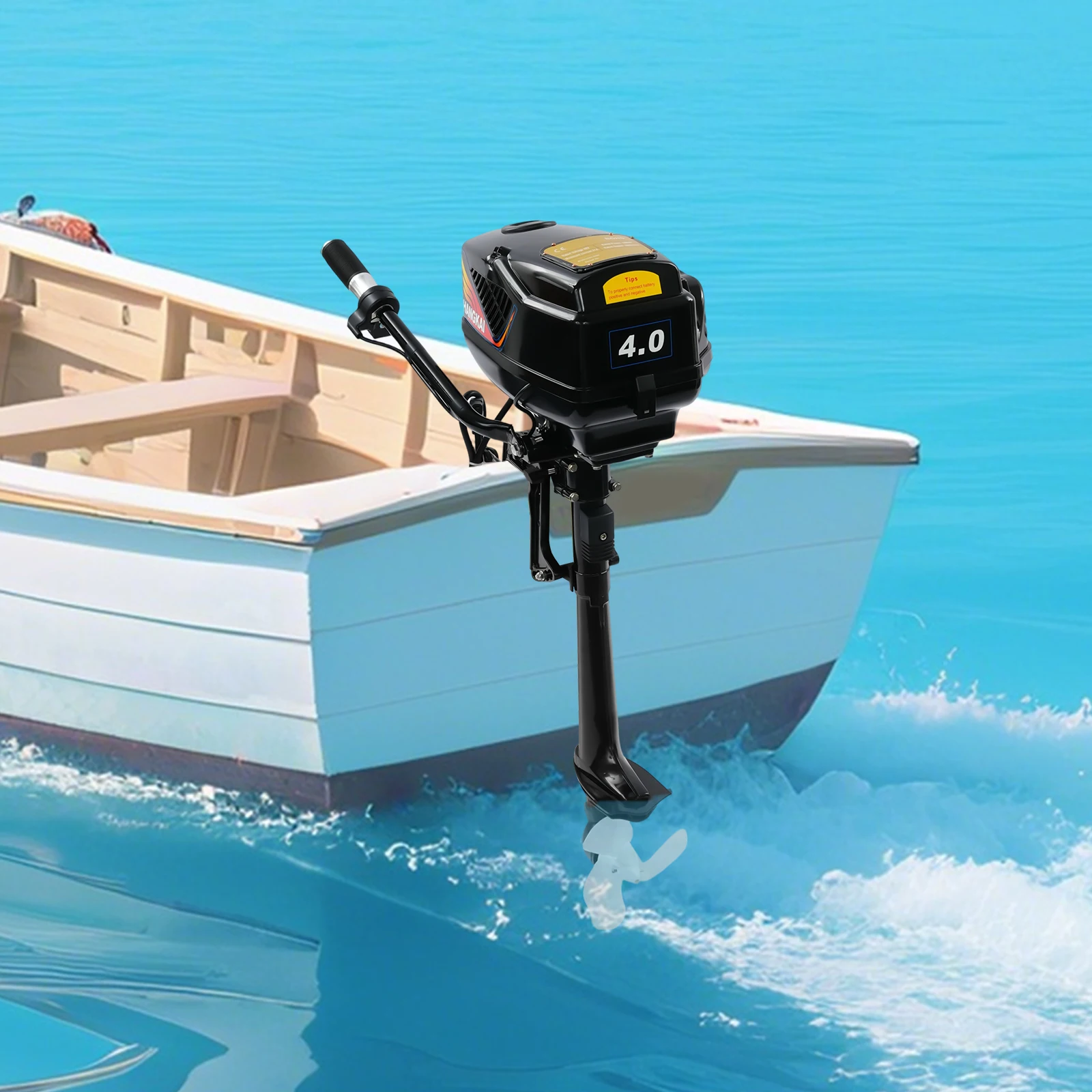

Black Aluminum-plastic 92×22×36.5cm Electric Outboard, 1000W Brushless Motor 48V Electric Outboard