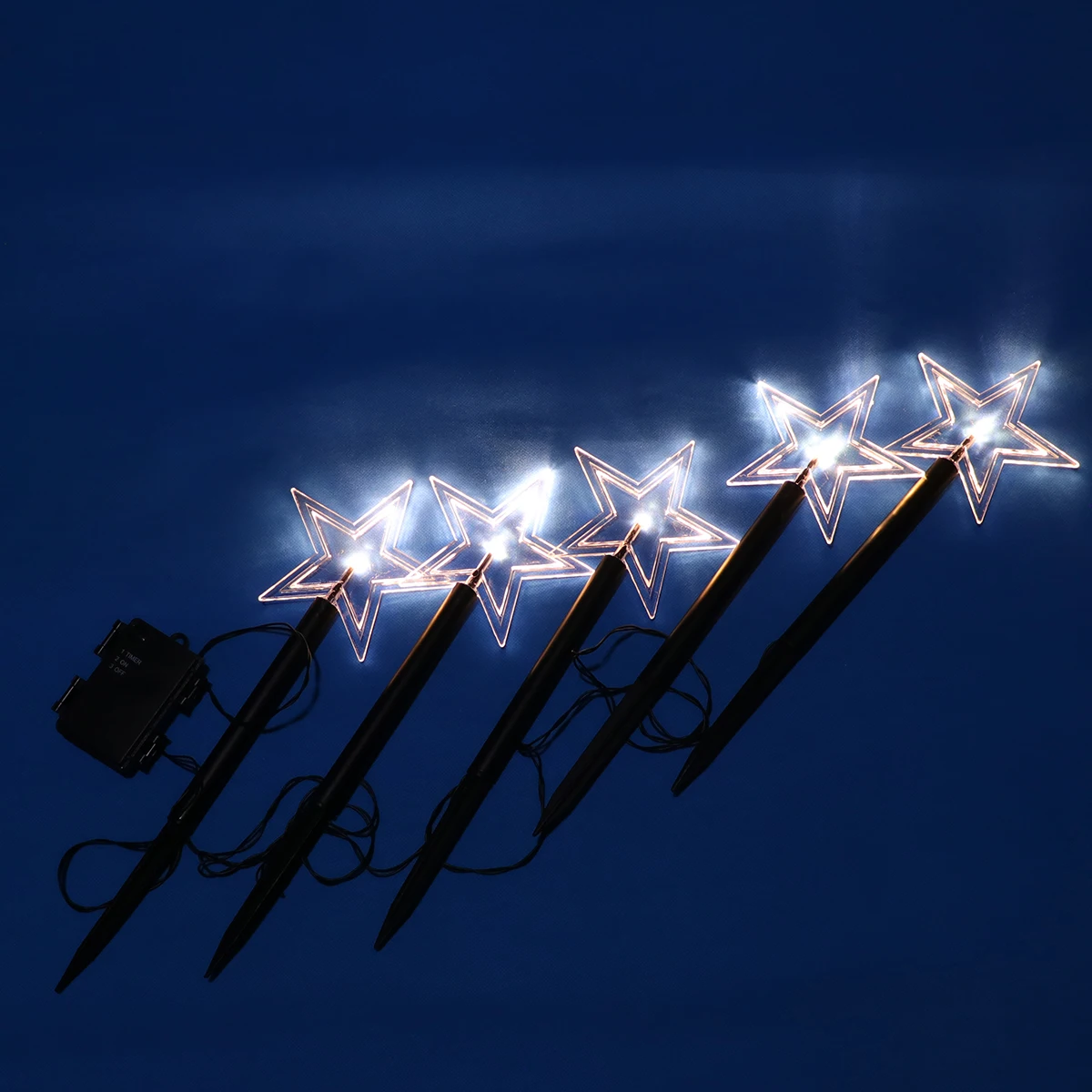 

LED Star String Yard Lamp Acrylic Outdoor Waterproof Garden Stake Light Christmas Decoration for Lawn Patio Garden Stake Light