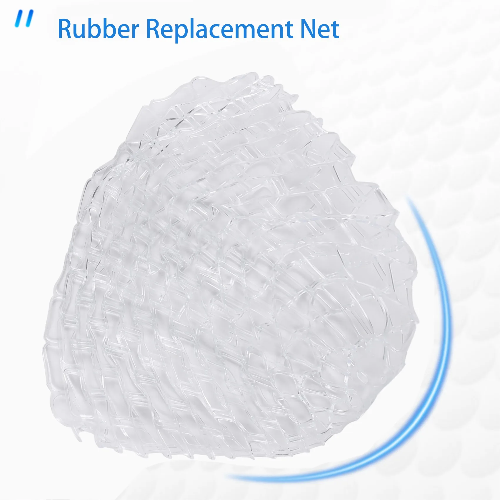 【STOCK】47 Inch Clear Rubber Replacement Net Replacement Bag For Fly Fishing Landing Net Fishing Tackles - view 4