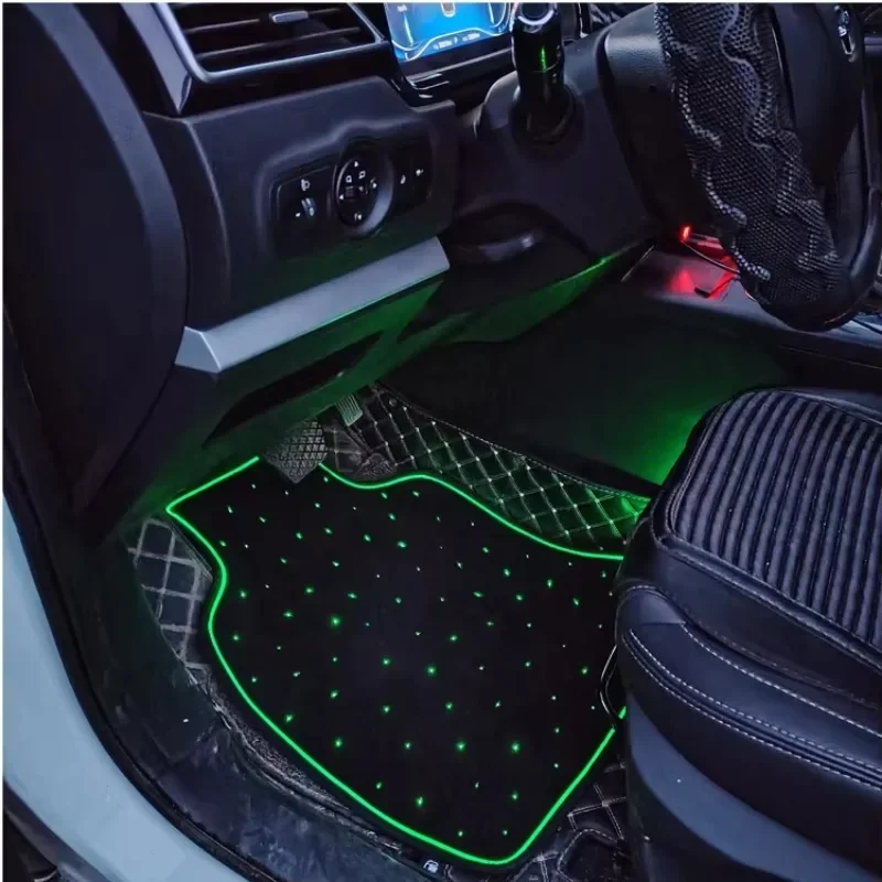 

with Lighting Edge Star Light Floor Mat Tar Light Emitting Diode Fiber Optic Light Car Floor Mat