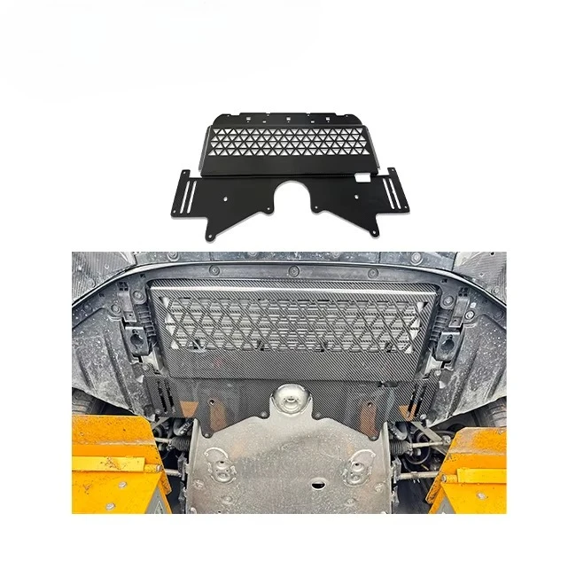 

High quality dry carbon fiber M2 G87 M3 G80 M4 G82 front anti-scooter body under cold oil baseplate