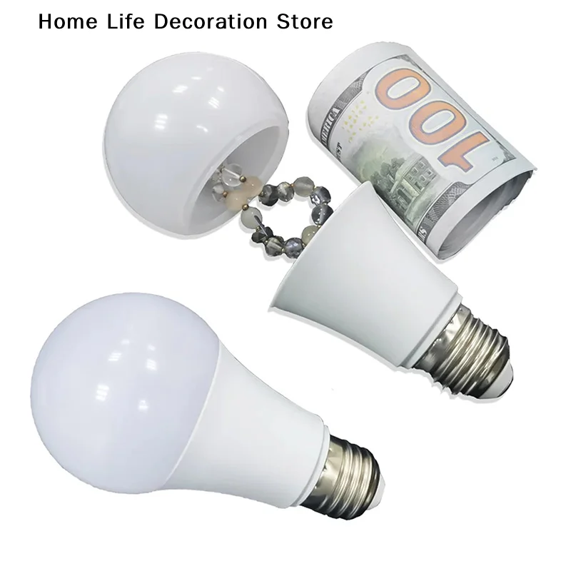 Sight Secret Light Bulb Stash Can Hiding Private Money Box Secret Hidden Storage Bulb Creative Safe Container Home Diversion