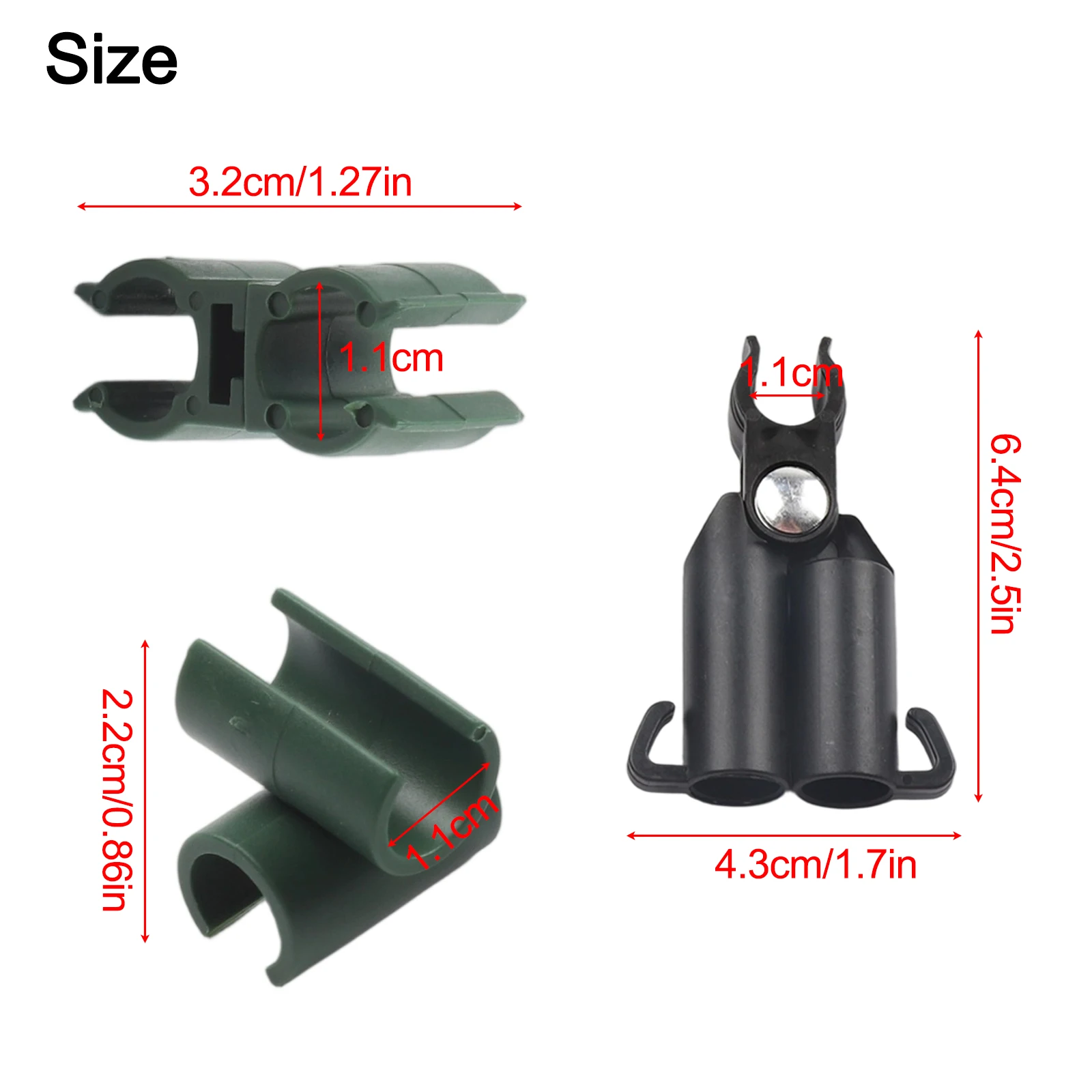 Adjustable Clips for Gardening 60PCS Plant Trellis Connector Set for Various Climbing Plants 11mm Compatibility