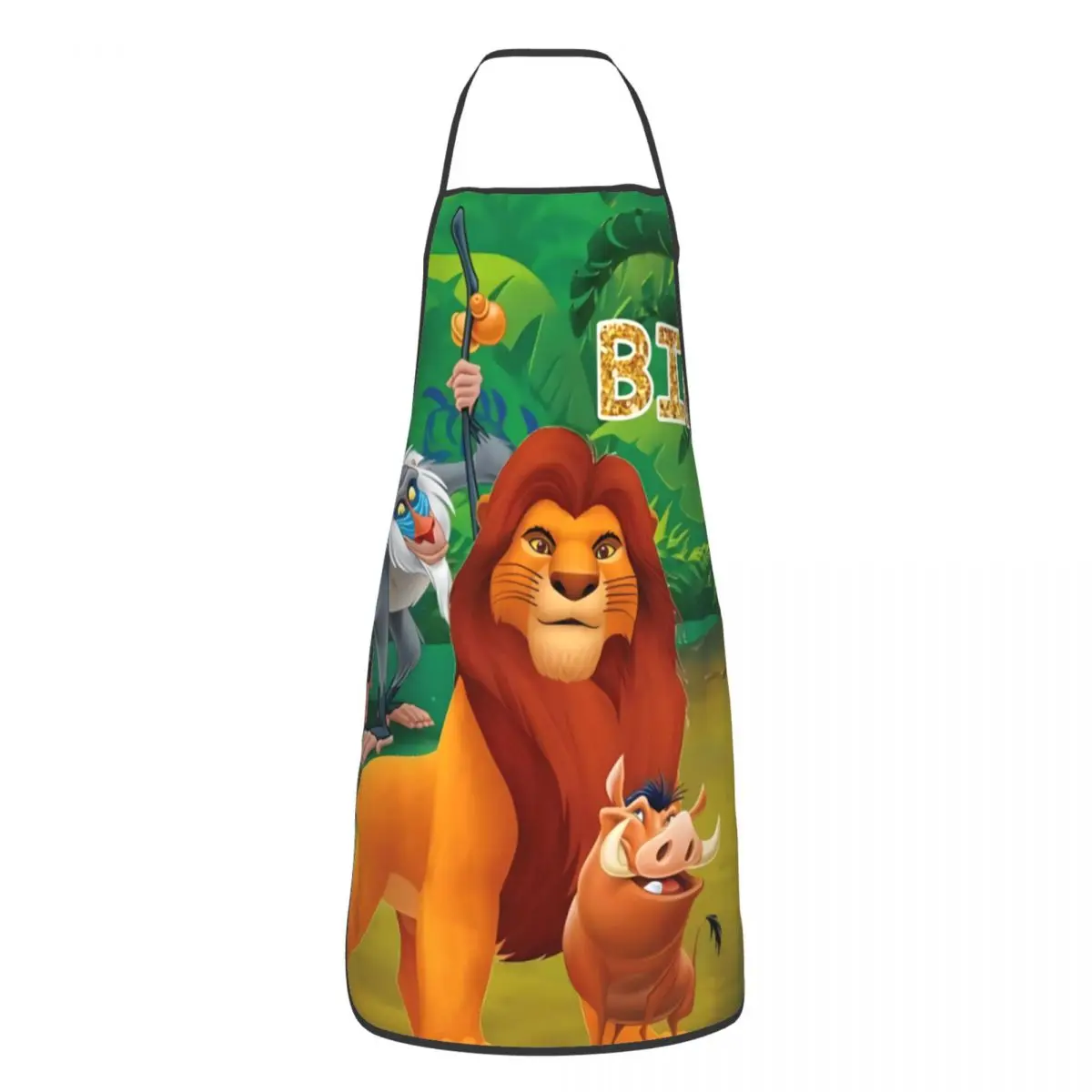 Benutzerdefinierte Cartoon König der Löwen Simba Lustige Schürze Frauen Männer Erwachsene Unisex Küche Chef Lätzchen Tablier Küche Kochen Backen Malerei