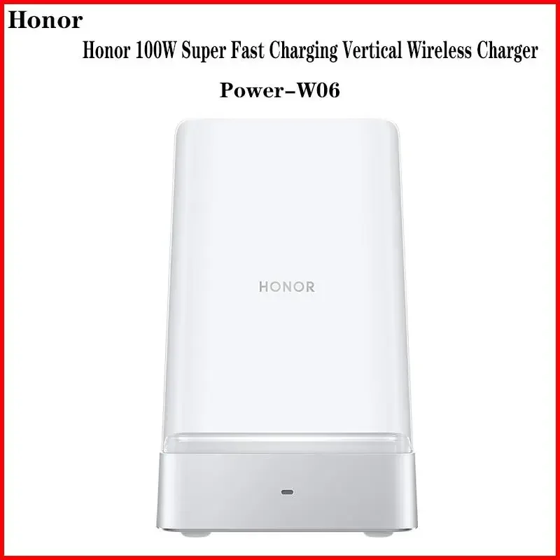 

Top! Official Power-W06 Original Authentic Honor 100W Super Fast Charging Vertical Wireless Charger For Honor Magic 5pro V2 VS