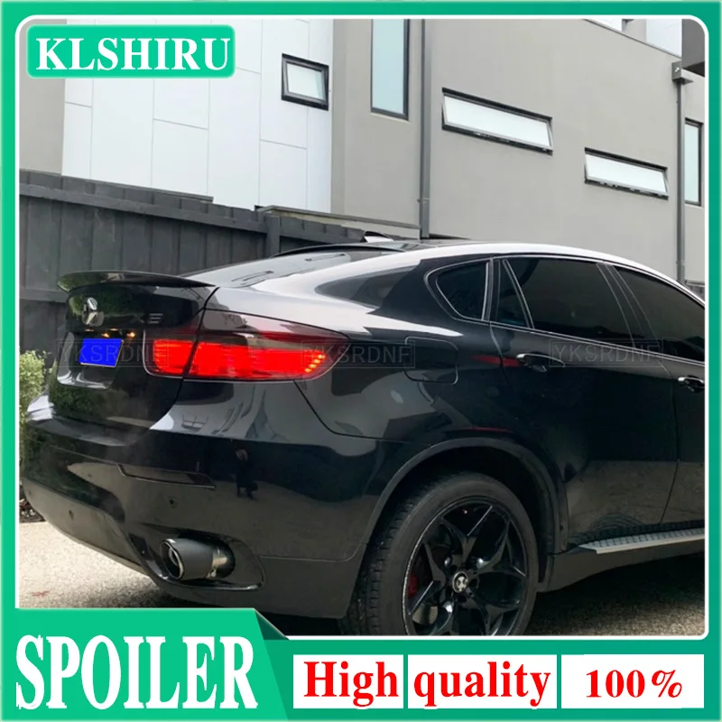 High quality ABS Car Styling X6 E71 Rear Spoiler Trunk Wing for BMW X6 E71 M-Performance Style 2008-2014