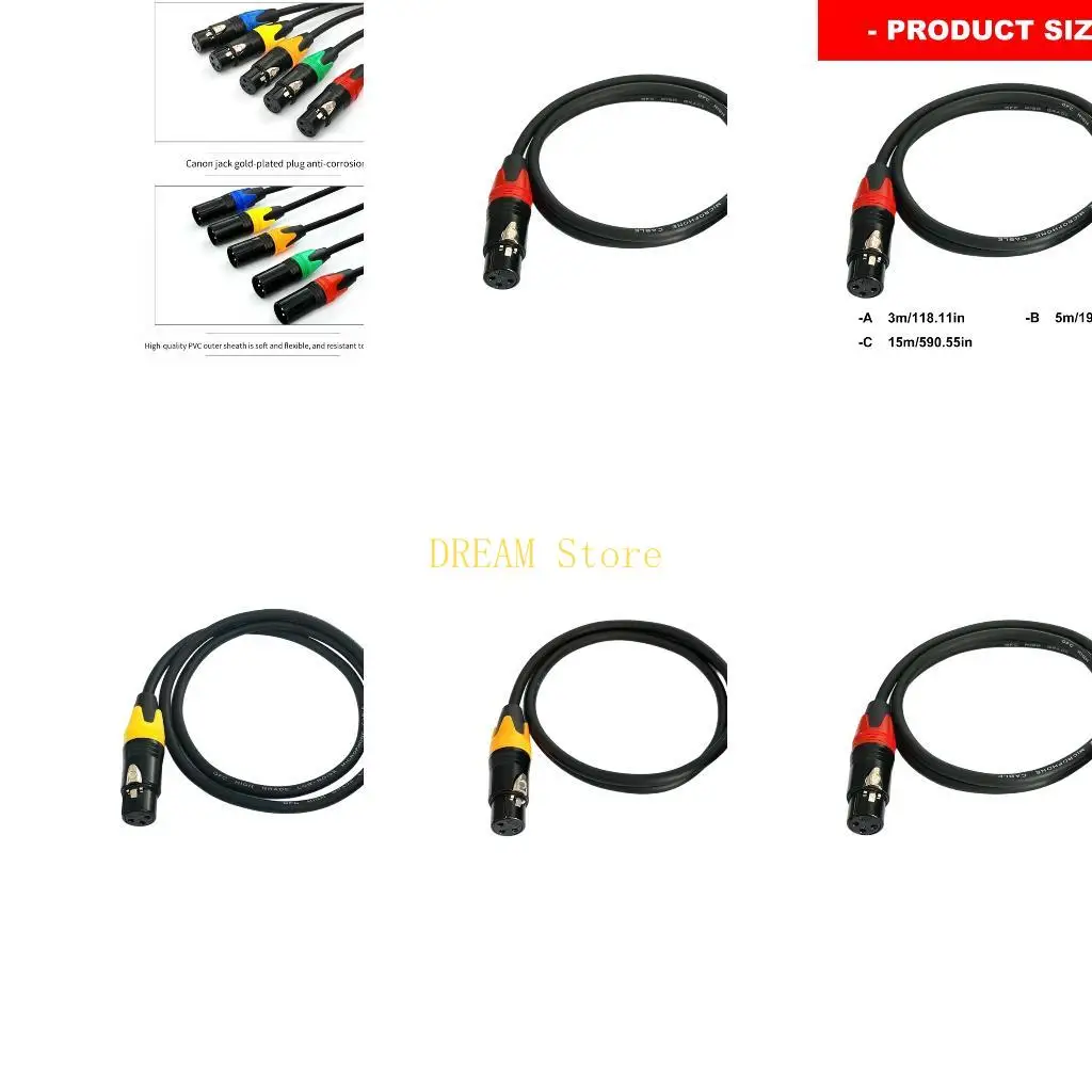 XLR line with low noise design for desk side routing Recording use Best Sale