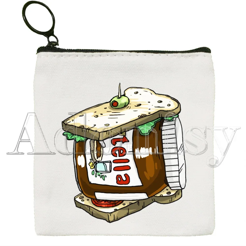 Nutella Schattige Cartoon Print Canvas Tas Ontwerp Canvas Eenvoudige En Modieuze Opbergtas