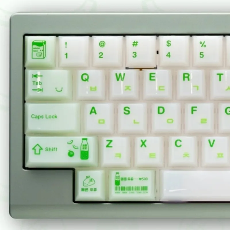 

Набор кейкапов с дизайном дыни Honeydew, прозрачные, настраиваемые, профиль Cherry, 138 клавиш, для механических клавиатур