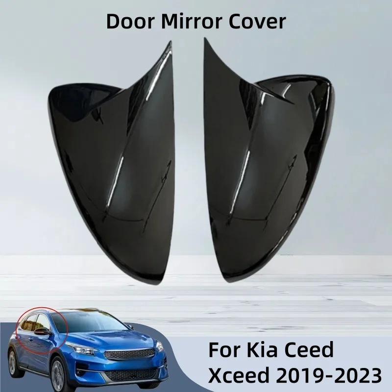 

Car Accessories Exterior Components Decorate Trim Paste Style For Kia Ceed Xceed 2019 2020 2021 2022 2023 Door Mirror Cover