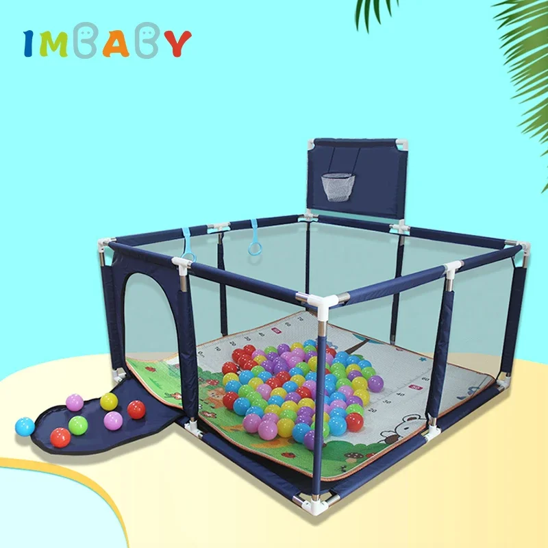 Baby Square Playpen Toddler Security Zone Barrier Infant Activity Barriers Playground Kids Ball Pit Playpen Baby Safety Fence