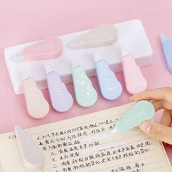 6pcs Morandi Color Correction Tapes Kawaii White Out Correction Band Writing Correction Tools Korean Stationery Office Supplies