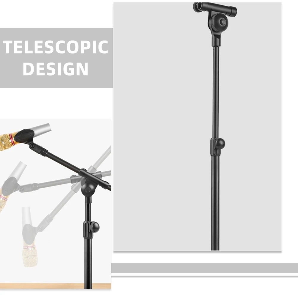 

Telescopic Boom Pole 50cm Extendable Microphone Arm Durable Texture Adjustment Boom Pole Mic Stand Extension