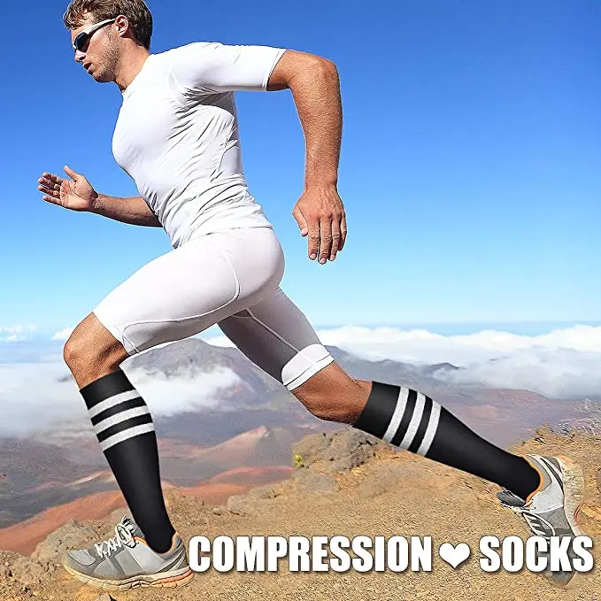 Running New Compression Socks Soccer Stockings 20-30 Mmhg Men Sports Socks For Marathon Cycling Running Football Varicose Veins