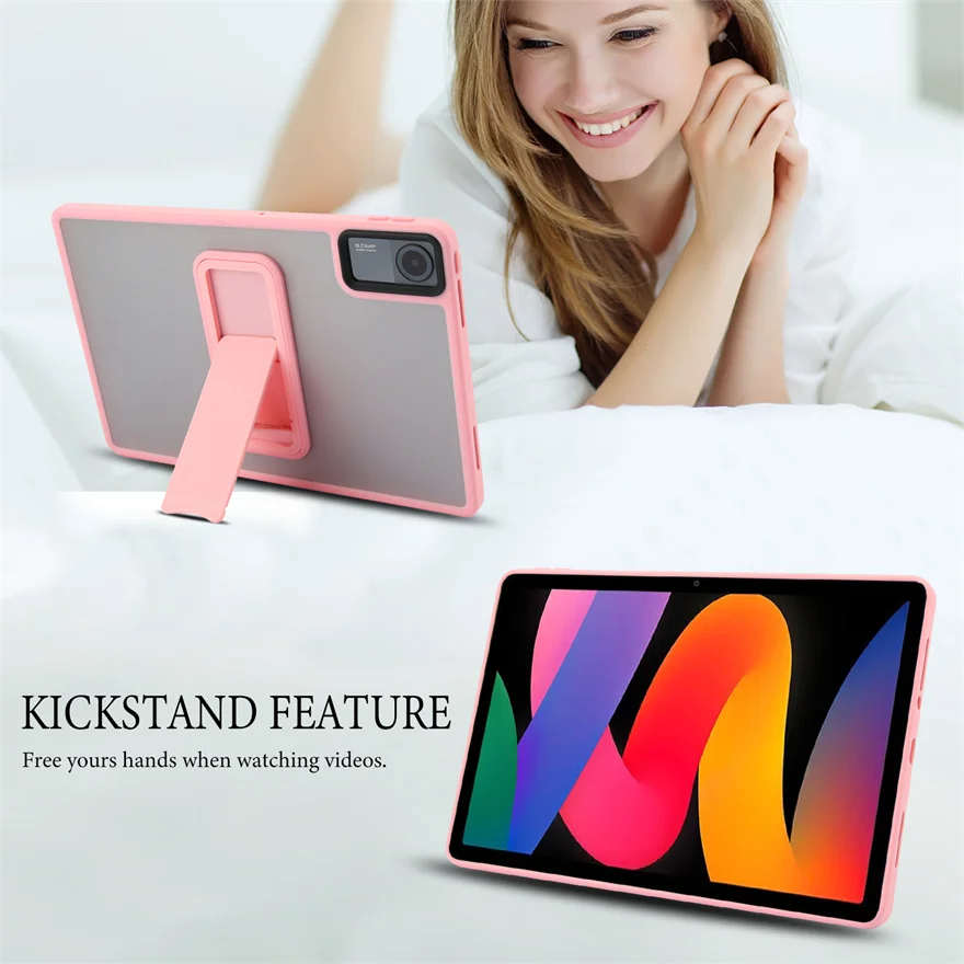 Подходит для Xiaomi Redmi Pad SE 11, противоударный защитный чехол из ПК + ТПУ с кронштейном для планшета Xiaomi Redmi Pad SE 11, чехол