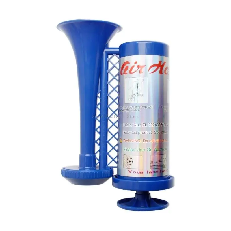  Crowd Noise Maker for Team Support, Manual Cheering Air Horn with ABS Body, Push Pull Pumps Design and Wide Mouth Horn
