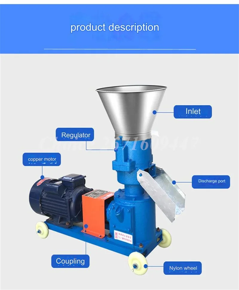 125-150kg/h Breeding Feed Pellet Extruder Cheap Fish Animal Feed Pallet Food Pellet Manufacturing Machine Dry And Wet Feed Pelle