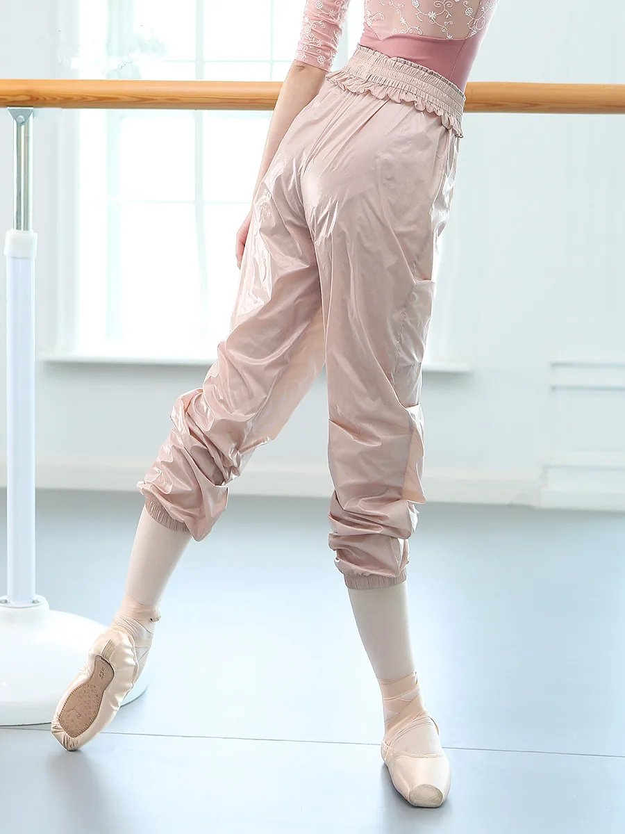 Pantalones de chándal de Ballet para mujer adulta, Ropa de baile corporal, ropa de entrenamiento para perder peso, pantalones de chándal para