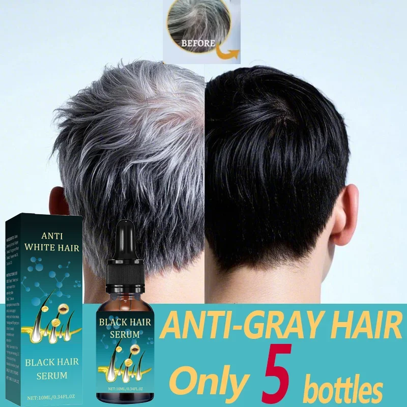 

Anti white hair Serum Reject gray Promotes natural pigmentation Delays age-related hair discoloration premature graying process