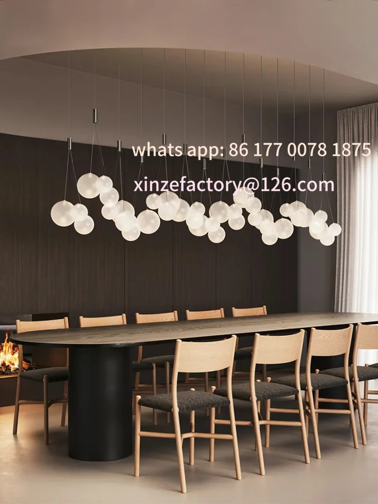 

Customizable Italy Modern Classical Design Colored Glass Bubbles Chandeliers Elegant Home-applicants LED Dimmable Lightings