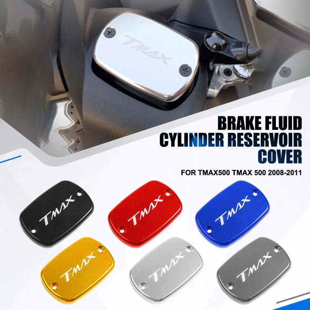 

For Yamaha TMAX500 TMAX 500 2008 2009 2010 2011 Brake Fluid Fuel Reservoir Tank Cap Cover TMAX530 T-MAX 530 2012 2013 2014-2018