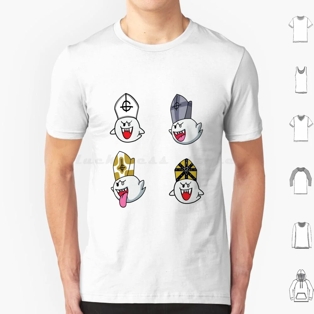 Camiseta de Papa Boo, talla grande, 100% algodón, Ghost The Band, Ghost Papa Emeritus 1, Papa Emeritus 2, Papa Emeritus 3, Papa