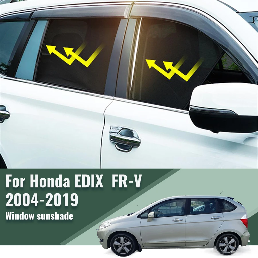 

For Honda EDIX FRV FR-V 2004-2019 Magnetic Car Sunshades Front Rear Windshield Blind Curtain Baby Side Window Sun Shade Visor