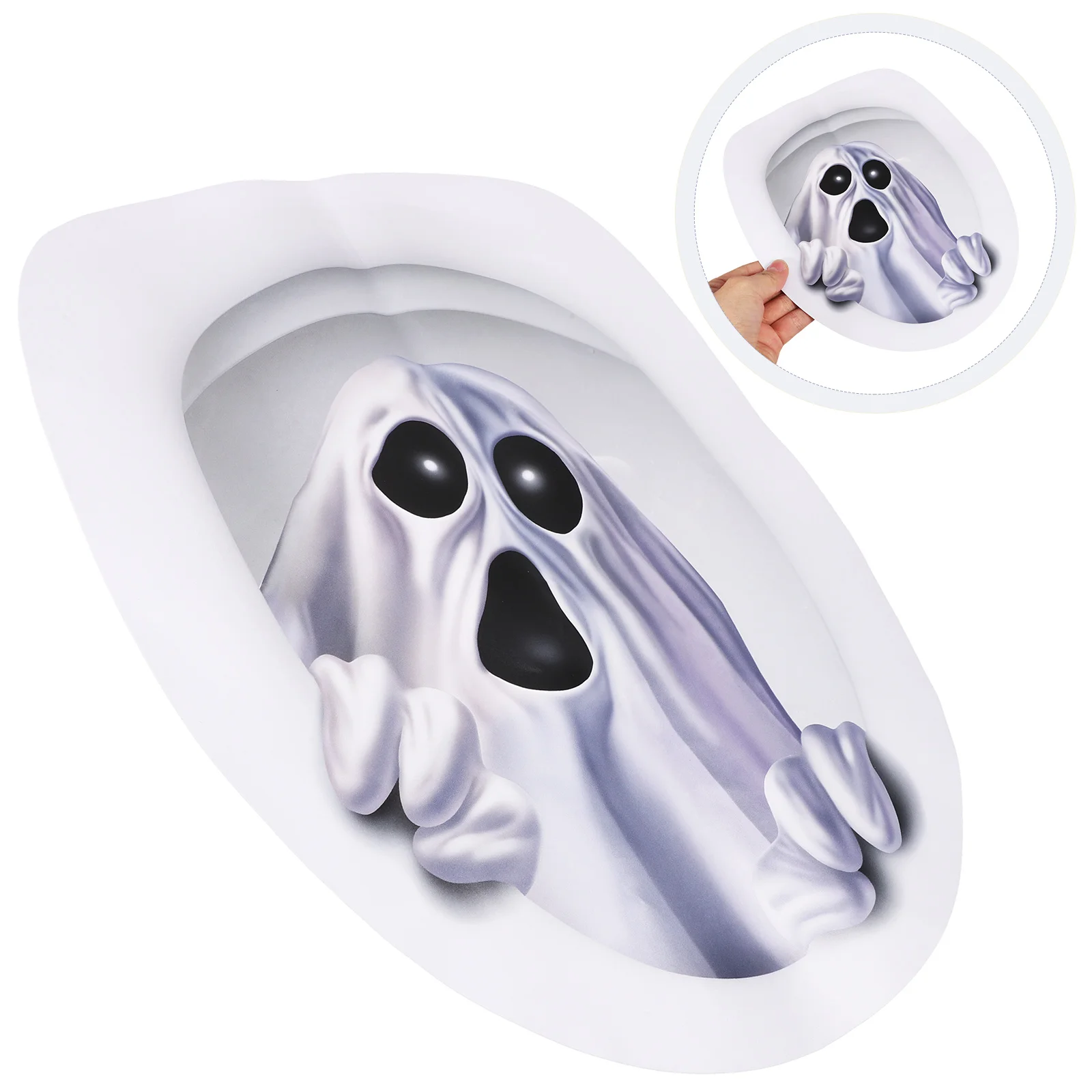 Halloween Stickers 3d Posters Toilet Round Themed Decals Living Room Pvc Hallaween Man