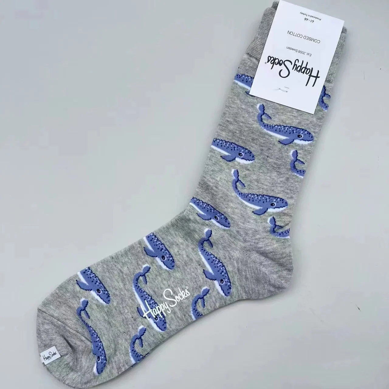 Happy Socks Mid-tube sokken voor heren Vier seizoenen puur katoen Klassieke sokken MAAT 41-46