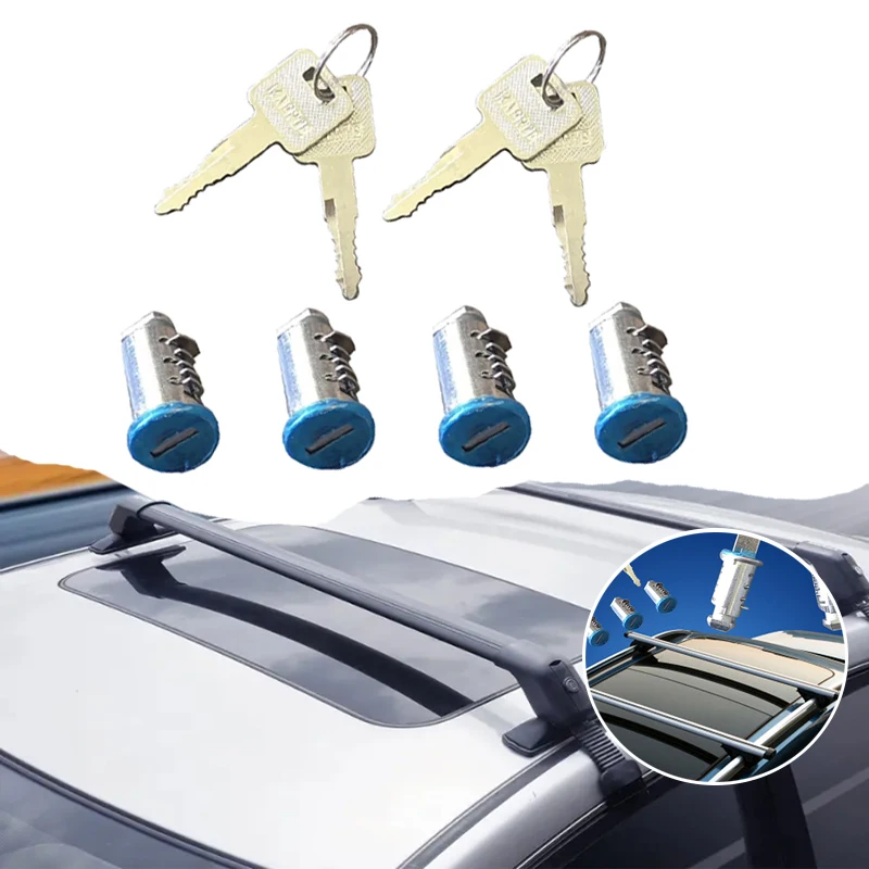 Car Exterior Parts For Thule Halfords Roof Bars & Cycle Carriers Set Roof Bar Rack Barrel Security Locks With Keys Replacement