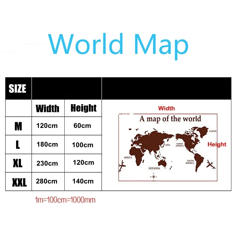 World Map Wall 3D Acrylic Wall Stickers Three-dimensional Stickers Bedroom  Background Wall Decoration Stickers Office Decor