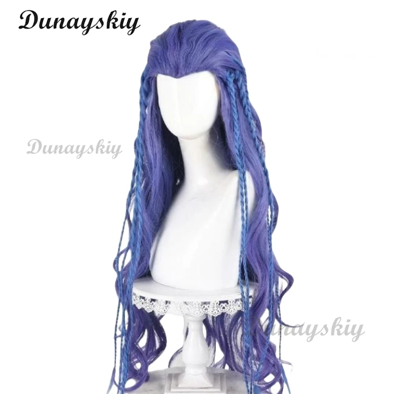 Movie Nezha AoRun Cosplay Wig and Dragon Horn Headwear Ear Props Halloween Party Wig Accessory Prop Customized