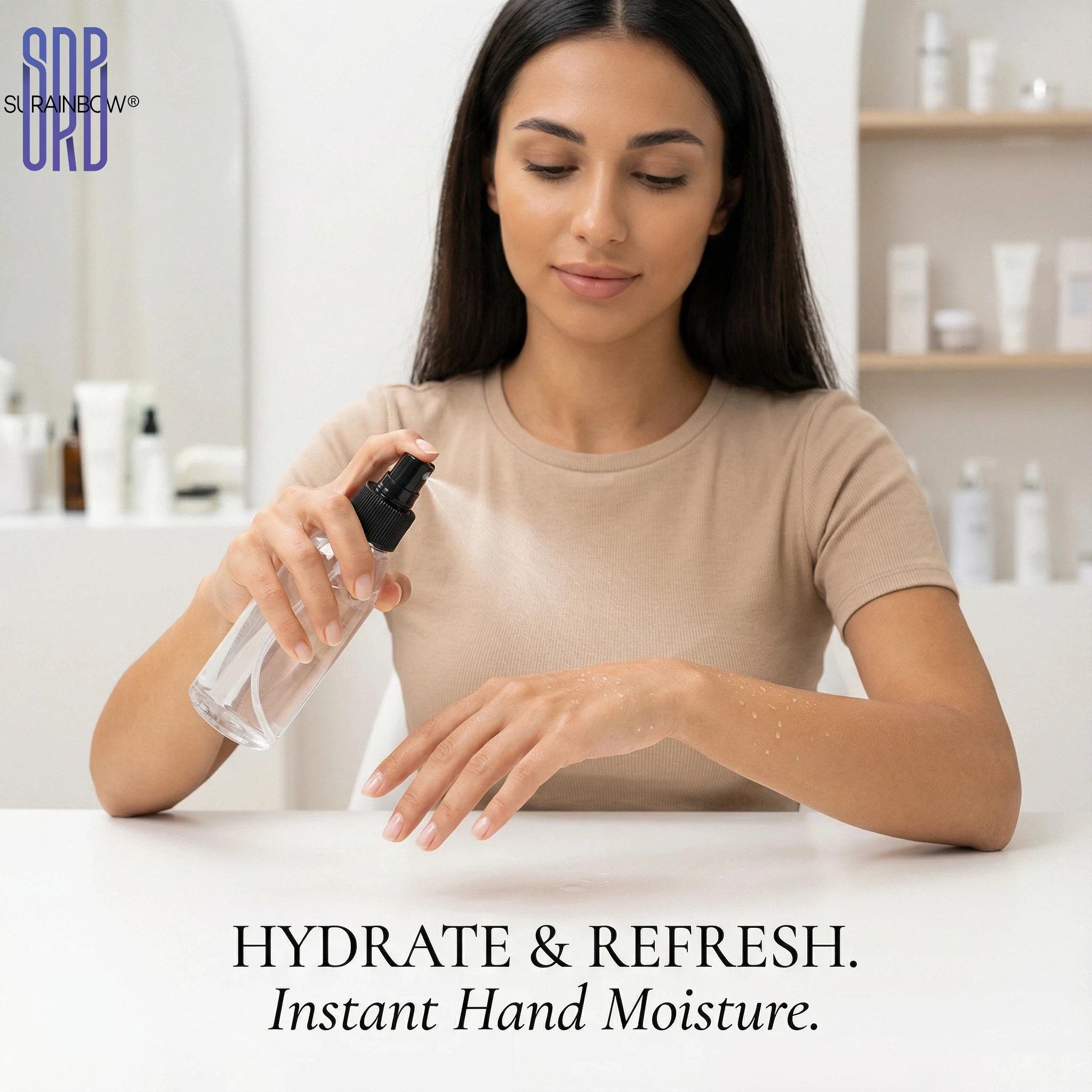 Sprühflaschen, durchsichtiger, leerer, nachfüllbarer Mini-Spritzer aus Kunststoff für Reisen, Reinigung, Hautpflege-Zerstäuber für ätherische Öle, Parfüm