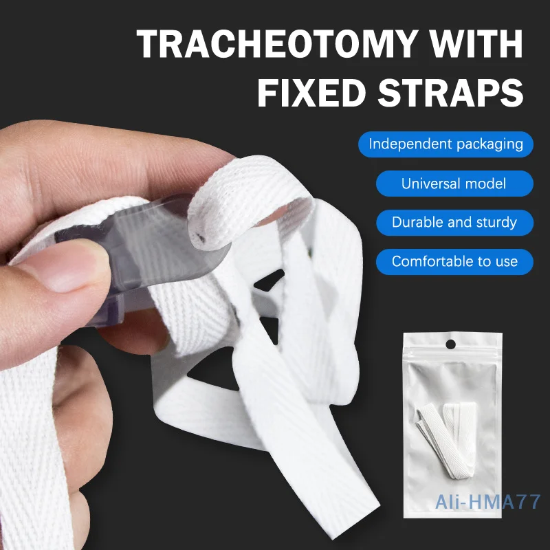 Tracheostomy Tube Fixation Belt Conduct Fixation Of Bronchial Tube Cutting Metal Sleeve Tracheal Duct Fixed Throat Strap