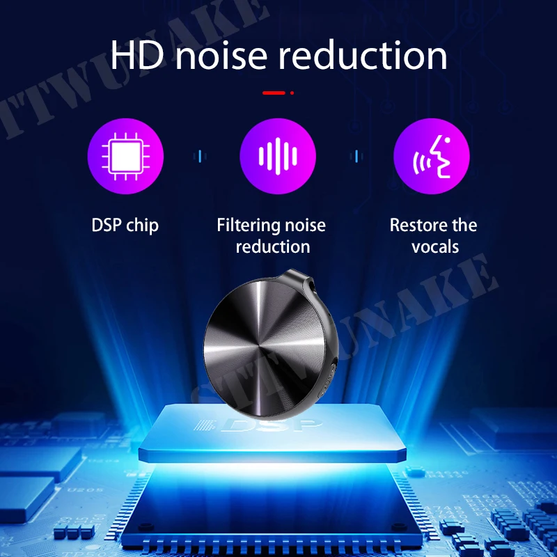 Voice Activated Recorder Necklace Digital Audio Recording Keychain Device Wearable Sound Professional Micro