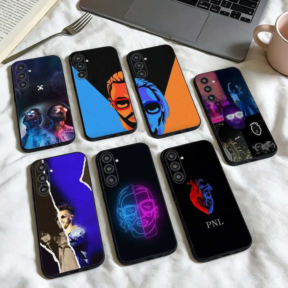 

Rapper P-PNL Q-QLF Cool phone Case For Samsung Galaxy A73,A72,A71,A70,A53,A52,A51,Others Soft Black Shell